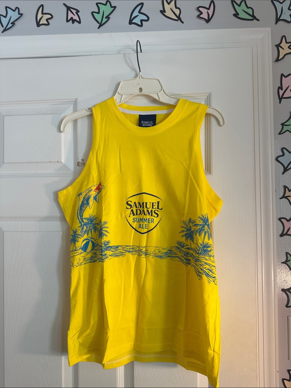 Men’s Yellow Samuel Adams Graphic Tank